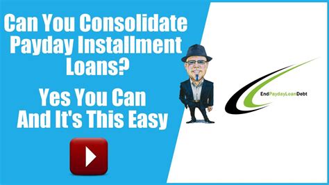 Can I Consolidate Payday Loans